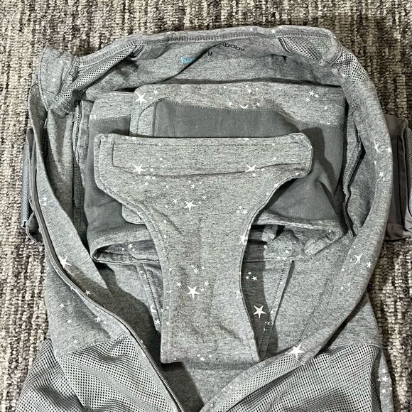 Happiest Baby Boys Girls Size 2-4 Months Organic Sleep Sack SOO Gray with Stars - Picture 2 of 6